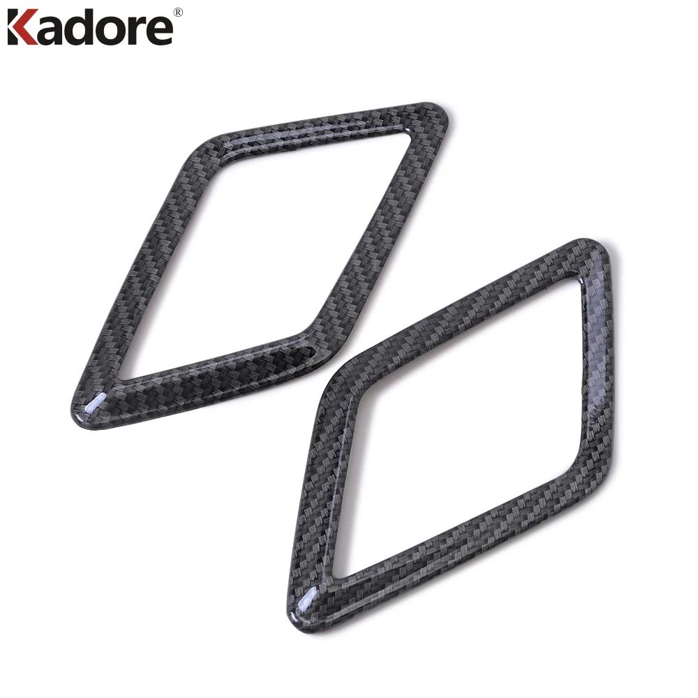 Car Rear Roof Audio Speaker Cover Trim For Volkswagen VW Teramont Atlas 2017-   Carbon Fiber Interior Accessories Carbon Fiber Color