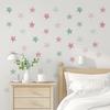 6 Pcs Boho Star Wall Stickers, Neutral Beige and Brown Waterproof Aesthetic Stickers, Removable Self-Adhesive Nursery Bedroom Living Room Home
