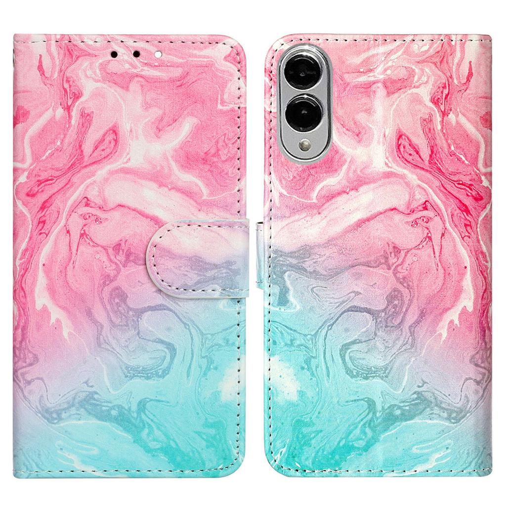 For Samsung Galaxy S25 Edge Case Pattern PU Leather Flip Phone Cover