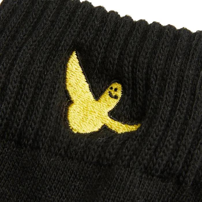 Angel Wappen Ankle Socks 3-Pack - BLACK