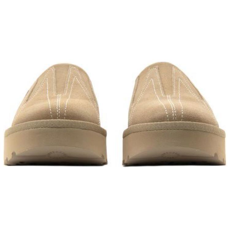 UGG Australien Wildleder Leichte Slipper EVA Anti-Reibung Zehenfrei Hausschuhe Damenhausschuhe Beige 1168891-MDSD
