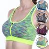Hot Women Zipper Push Up Sports Yoga Bras Vest Underwear Bra