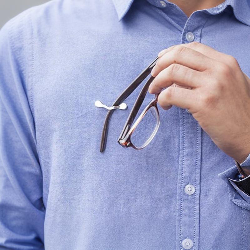 Magnetic Eyeglass Holder Clip Magnet Brooch For Shirt Collar Id Badge Holder And Earphone Clip Magnetic Accessory 1/2Pcs