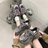 Thick-soled Heightening Dad Shoes Women's Summer Breathable Running Shoes 2025 New Fried Street Popular Fashion Sports and Leisure Shoes