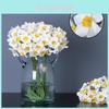 Elegant 6pcs Silk Narcissus Daffodil Bouquet For Lush Wedding And Home Decor