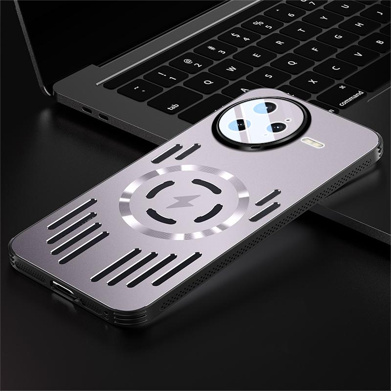 

Жесткий металлический чехол для отвода тепла с магнитной беспроводной зарядкой для XIAOMI Poco F7 Ultra F7 Pro F7Ultra Крутой защитный чехол на заднюю панель For Poco F7 Pro