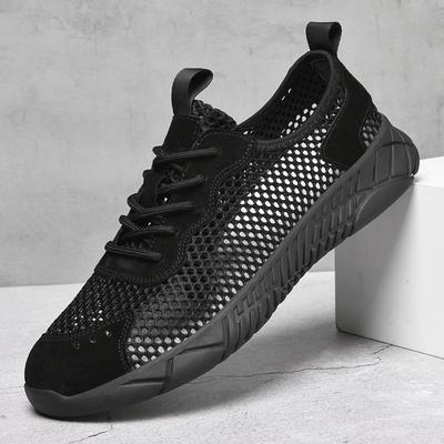 Summer New Ultra-light Soft-soled Fly-woven Mesh Breathable Shoes Plus Size Athleisure Shoes