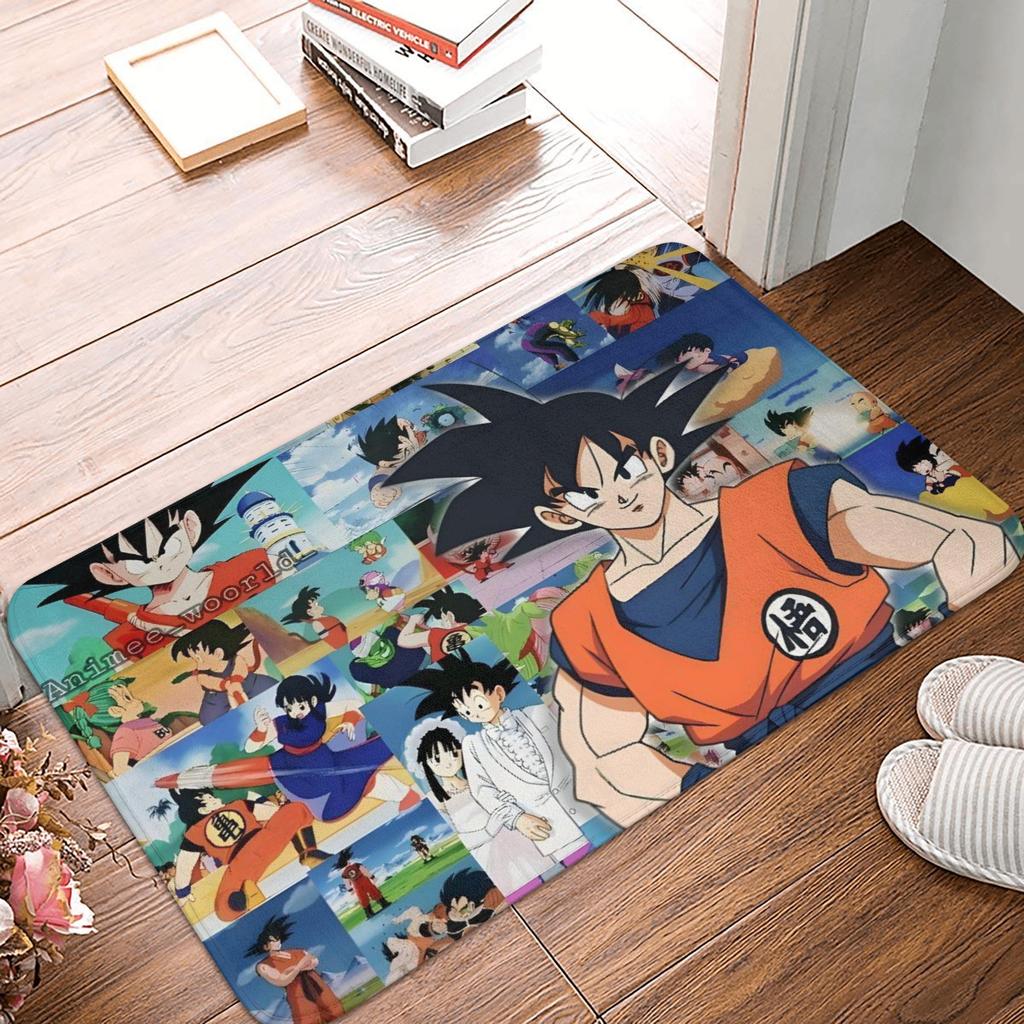 DragonBall Anime Dragon Ball Doormat Non-Slip Entrance Bath Kitchen Door Floor Mat Garage Carpet Rug