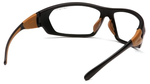 Carhartt Carbondale Safety Glasses, Clear Black, Free Size