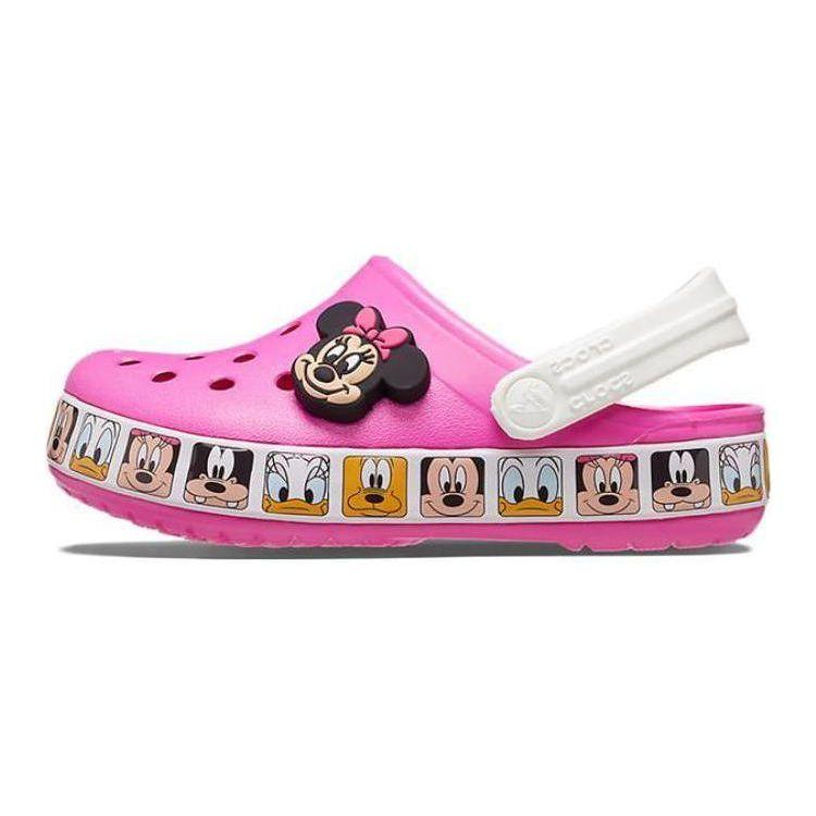 Crocs Амортизирующие Нескользящие Легкие Детские Сандалии Детские Сандалии Розовые 207720-03 25