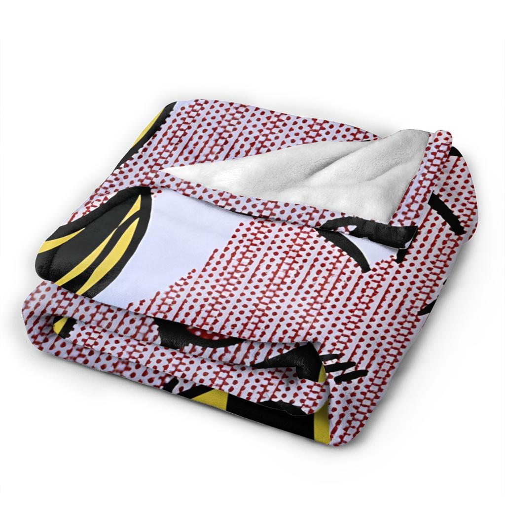 Roy Lichtenstein Pop Art Blanket Super Warm Pattern Plush Throw Blanket For Living Room Camping Flannel Bedspread Bed Cover