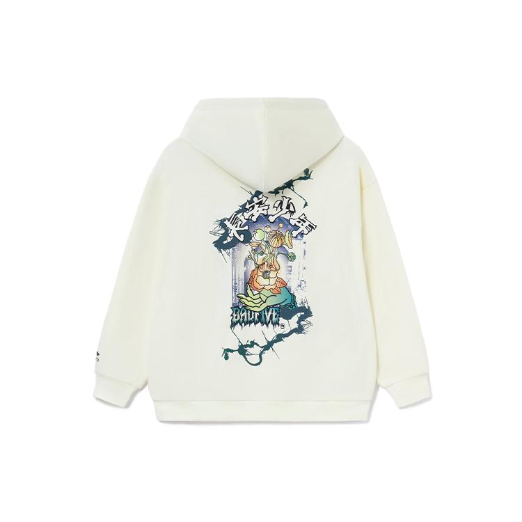 Li Ning Sweatshirts Unisex White Hooded Moderate Other AWDRF91-3 XL