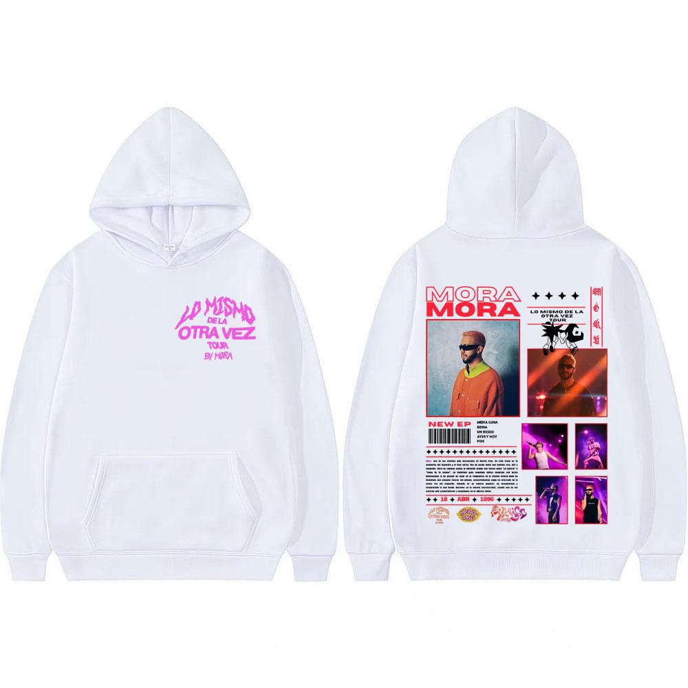 Rapper Mora Mirrodosis Album 2025 Tour New Graphic Hoodie Men's Women Vintage Hip Hop Pullovers Oversized Comfort Sweatshir Tops