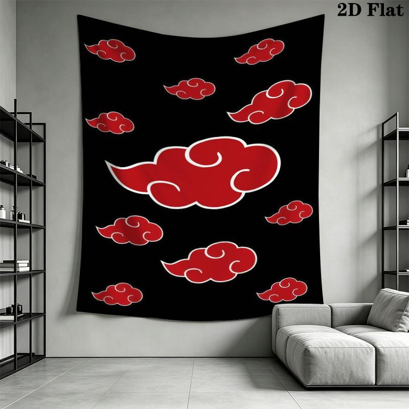 Naruto Wall Tapestry Aesthetic Wall Hanging Printed Fabric Blanket Decorative Tapestries For Bedroom Living Room Home Decor