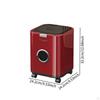 Trash Can Garbage Bin Decorative Modern Paper Basket Movable Wastebasket for Sunroom