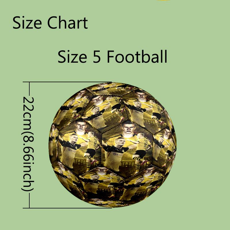 1pc Standard Football Size 5, Soccer Balls, FIFA World Cup Theme Soccer Ball, Machine Stitched, Ball for Training & Outdoor Match