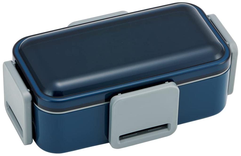 Skater Lunch Box PFLW9AG-A Midnight Blue 850ml Antibacterial Fluffy 2-Tier Large Capacity Men