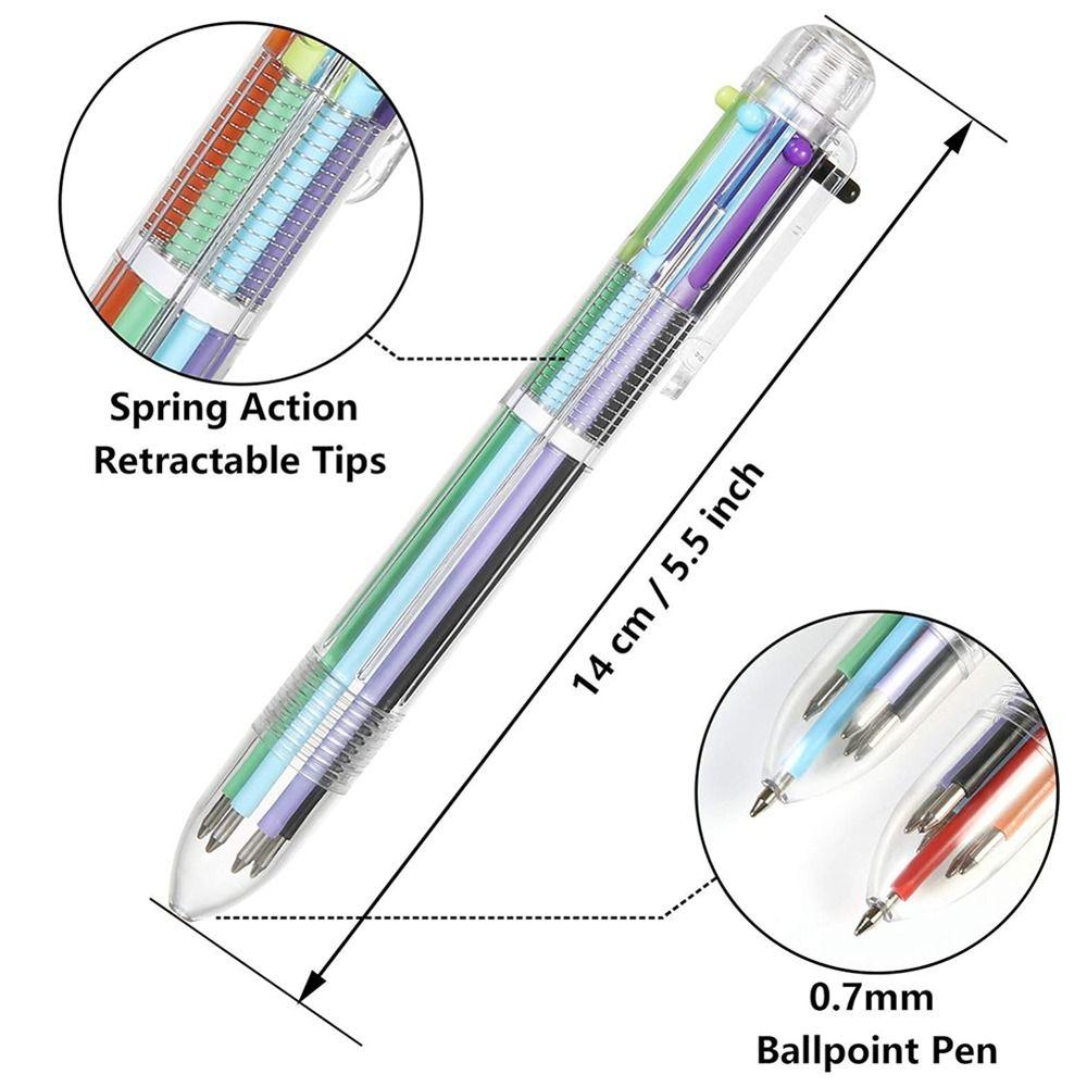 School Supplies Writing Pen 6 Colors Signature Pen Supplies Ballpoint Pen