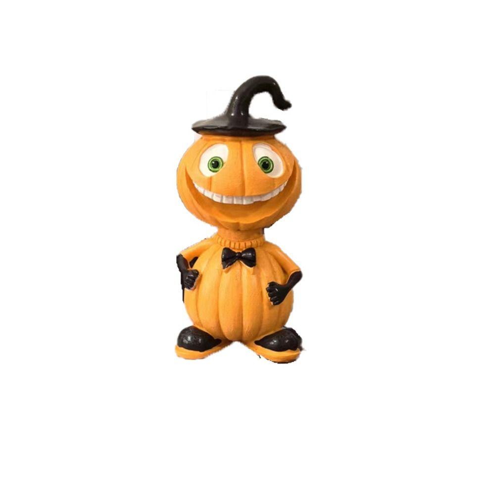 Resin Crafts Pumpkin Statue Cartoon Garden Halloween Pumpkin Halloween Pumpkin Ornaments  Desktop