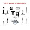 2021 BYD Tang Carbon Fiber Interior Stickers for Console, Gear Lever, and Door Protection.