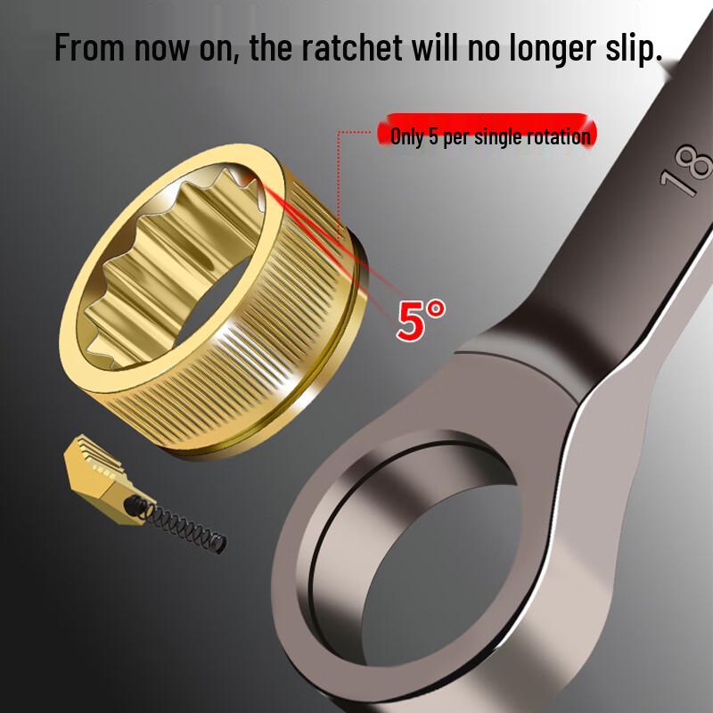 Qidongsheng Reversible Double-Ended Ratchet Wrench