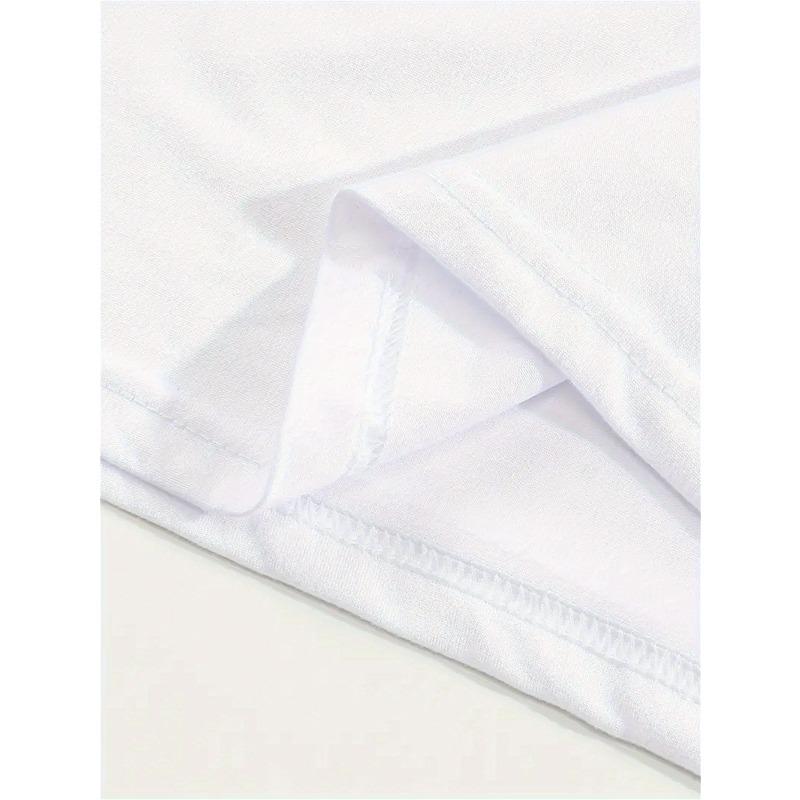 European Sizes Women's Limited Edition High-Elastic Short-Sleeve Sports Top with English Lettering & Number 1 Print - Round Neck