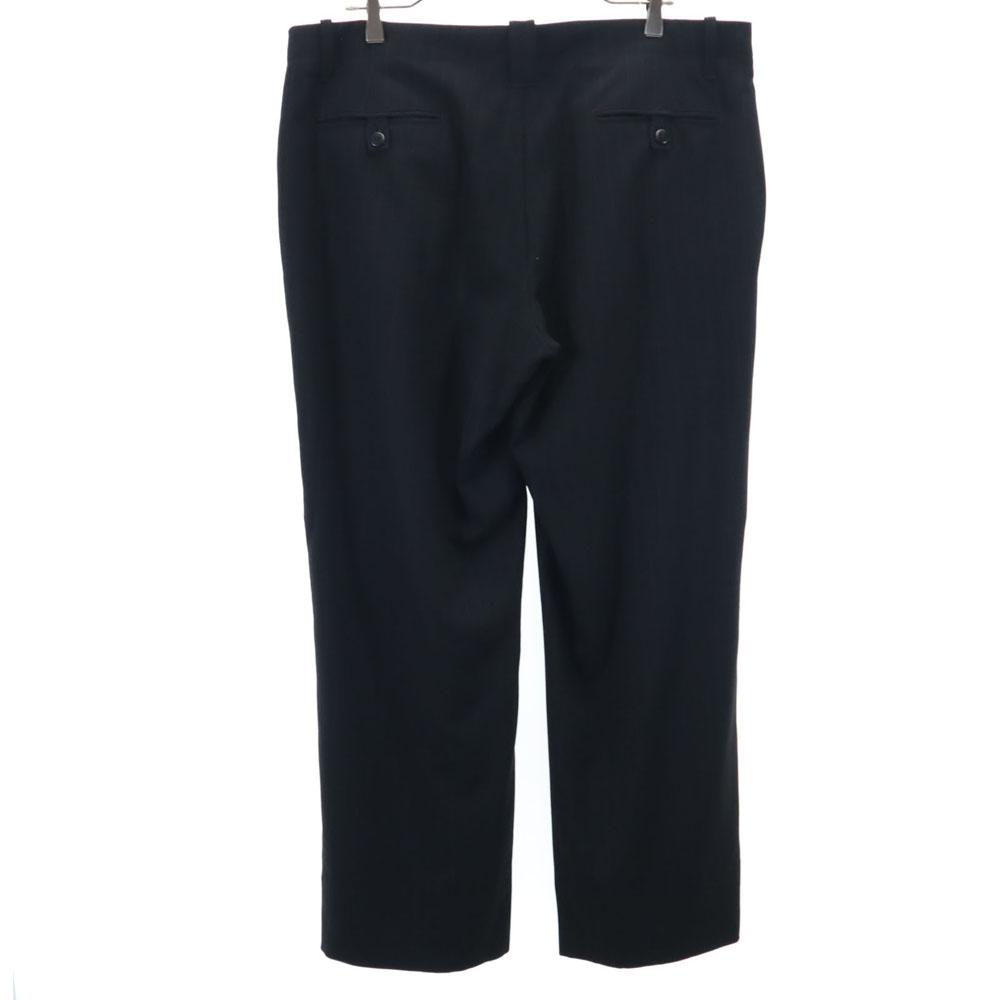 Emporio Armani Striped Pattern Slacks pants 54 Black series Men's Used