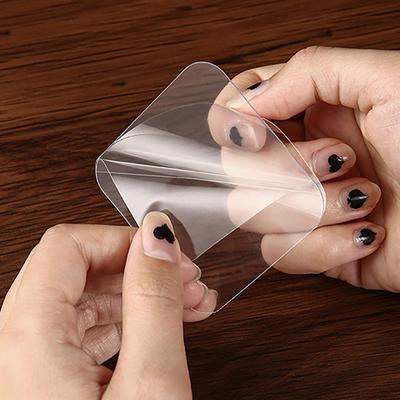 10Pcs Clear Double Sided Tape Sticker 60mm Removable Picture Hanging Adhesive Tape Poster Tape For Christmas Decoration