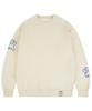 GRAVER [Unisex] Multi-Line Bear Smile Sweatshirt_Cream