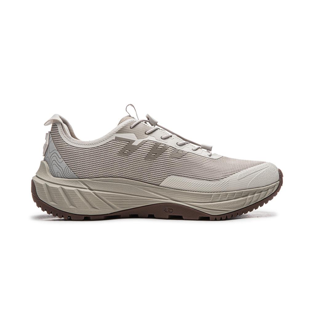 Li Ning Chuo Ye V2 Cushioning Slip Resistant Abrasion Resistant Rebound Low top Trail Running Shoes Men's Taupe ARSW123-4