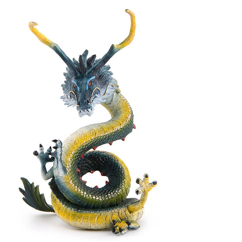Animal Figures Decorations Model Simulation Mythology Dragon White Tiger Basaltic Suzaku Magic Real Color Solid Model Ornaments