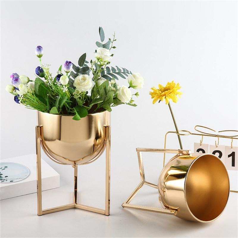Multiple Level Iron Plant Stand Featuring Space Efficient Design Maximizes Plant Showcases In Small Area Balcony Suitable