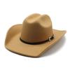 Western Cowboy Hat For Men Women Wool Felt Sun Protection Stylish Summer Accessory