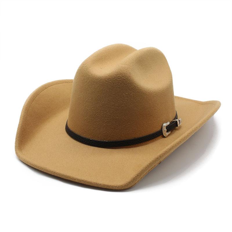 Western Cowboy Hat For Men Women Wool Felt Sun Protection Stylish Summer Accessory