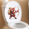 Santa Claus Archery Bathroom Bathroom Toilet with Home Decoration Stickers