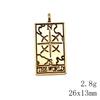 Christmas Decorations Charms For Necklace Friendship Puzzle Game Card Tarot Charms Pendant Home Garden Male Pendant