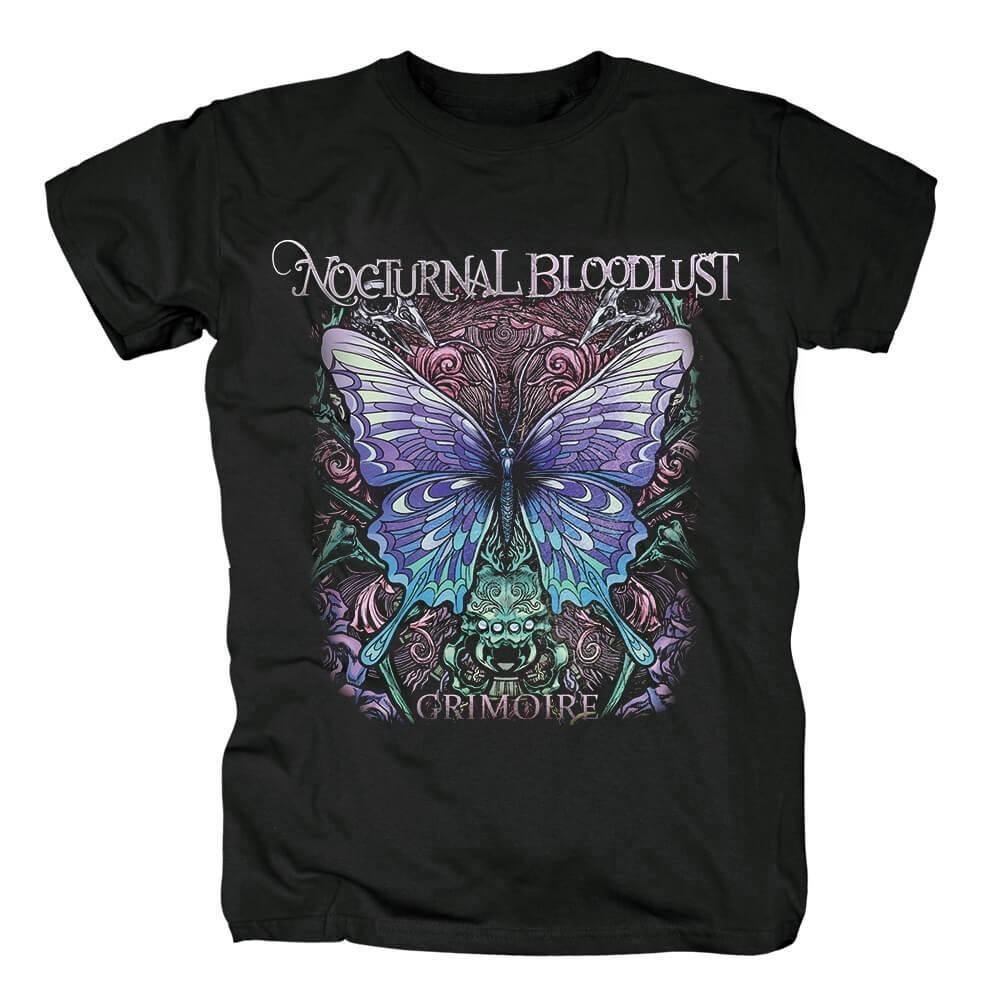 НОВЫЙ Черный Хлопковый Унисекс Футболка с Логотипом Группы Nocturnal Bloodlust Альбом Grimoire Все Размеры EN865 M