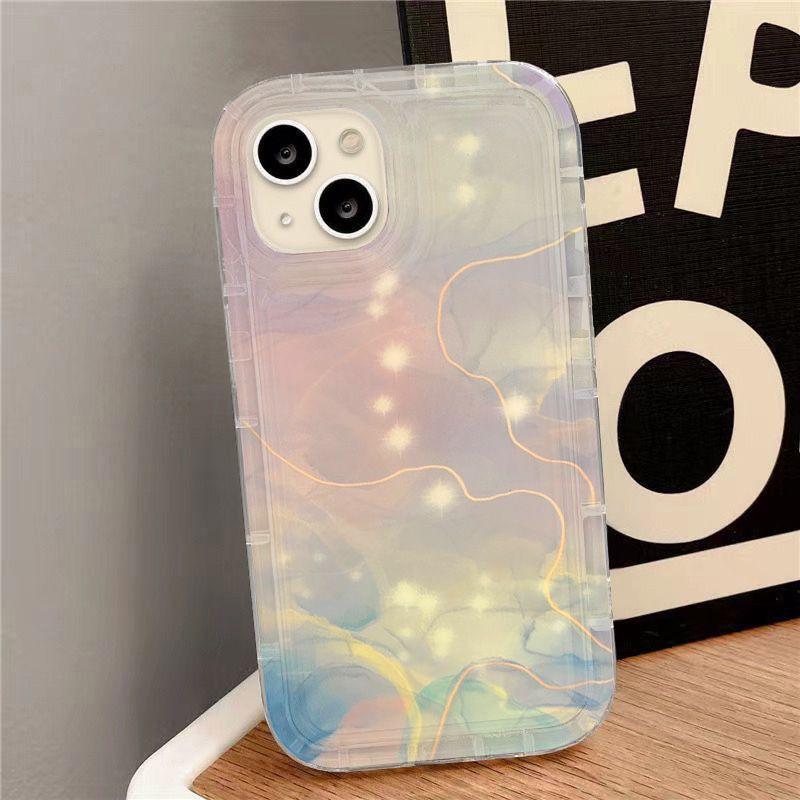 Advanced Watercolor Smudge for iPhone17ProMax Anti-drop Mobile Phone Case 16Pro Apple 14/15 All-inclusive 13