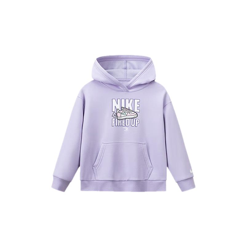 Детская флисовая толстовка Nike3BRAND с капюшоном и цветными блоками с логотипом 6 фиолетовый