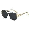 JYL TS Rimless Sunglasses With Leopard Head UV Protection Style 116