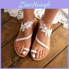 Elegant Women's Lace Boho Sandals With Ring Toe For Ultimate Summer Comfort