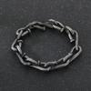 Domineering Nail Links Chunky Men's Bracelet Punk Personalized Stainless Steel Jewelry Polished Thick Party Accessories