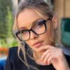 New Vintage Gradient Eyeglasses Anti Blue Light Myopia Transparent Cat Eye Glasses Frame Fashion Unique