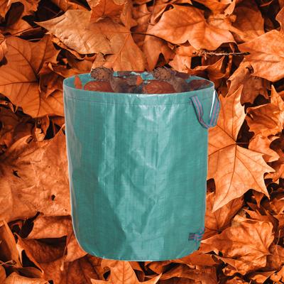 300L Garden Bag Reuseable Heavy Duty Garden Leaf Waste Bag Garden Waste Bags with 2 Reinforced