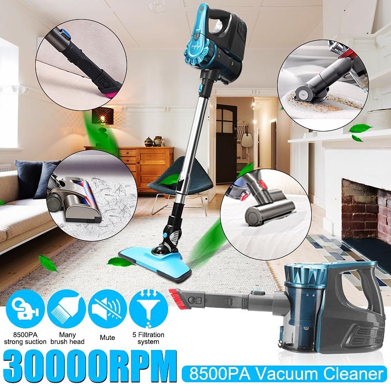 Handheld Home & Commercial Vacuum Cleaner 30000RPM Large Suction Capacity Powerful Aspirator Appliances 2 In 1