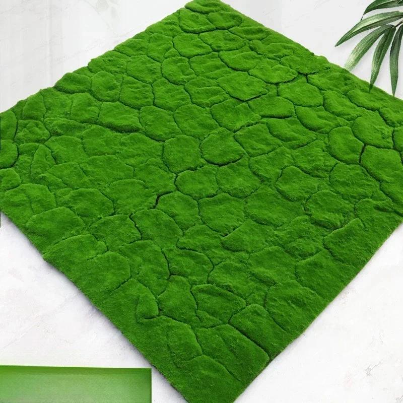 Artificial Turf Moss Simulation Grassland Fake Grass Lawn Carpet Artificial Musgo Turf Synthetic Grass Outdoor Garden Decoration