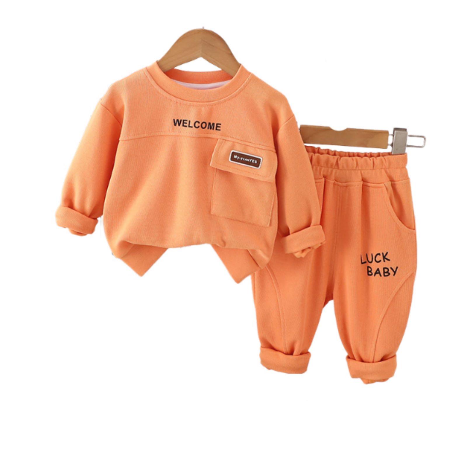 

Kids Casual Long-Sleeve Set, Comfortable Daily Wear Outfits 110