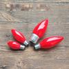 Buddha LED Bulbs: E12/E14 Small Red Grandparent Lamp, E27 Everlasting Lotus Niche Altar