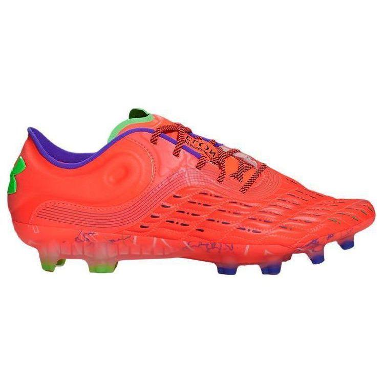 Under Armour Magnetico Elite 3 FG Beta Green Screen Men Sneakers Red Black 3026740-600