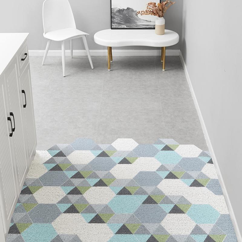 

Daisy Flower Pattern Door Mat, PVC Silk Loop, Anti-slip, Cuttable, Home Doormat, Living Room, Bedroom, Porch, Entrance 50x80cm